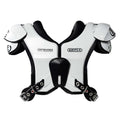 Adult Medium Football Shoulder Pads - White, Battle Sports Defender