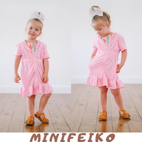 Toddler Girls Swim Cover Up Pink 12-24 Months - Baby Beachwear