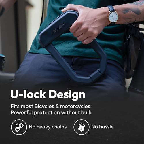 Hiplok DX1000 Black Bike Lock for Motorcycles & E-Bikes | High Security Anti-Grinder