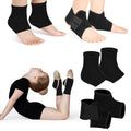 Kids Ankle Brace Set - Compression Sleeve & Support Sock, Small/Medium, Black