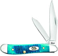 Case 25596 Pocket Knife with Caribbean Blue Jig Bone Handle, 2.875 Inch Closed