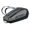 YONEX Team Racquet Bag with YKK Zippers & Multiple Compartments - Grey/Black