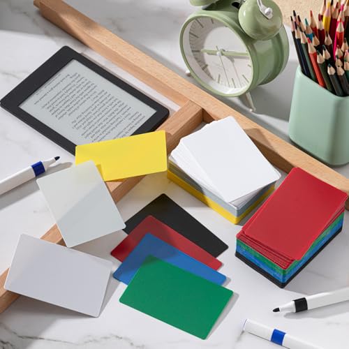 168-Piece Color Card Dividers Set for Trading Card Organization - Clear