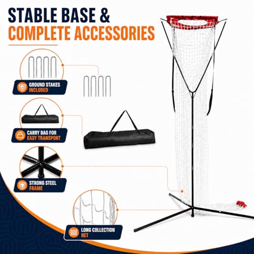 Adjustable Volleyball Setting Net with Tripod Support, 7.5-11.5 ft Training Equipment