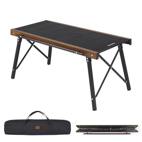 Ultralight Aluminum Camping Table with Foldable Design and IGT System for Outdoor Cooking and Picnic
