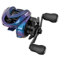 Finesse Baitcasting Fishing Reel - Left Hand Indigo Version, Lightweight & Smooth