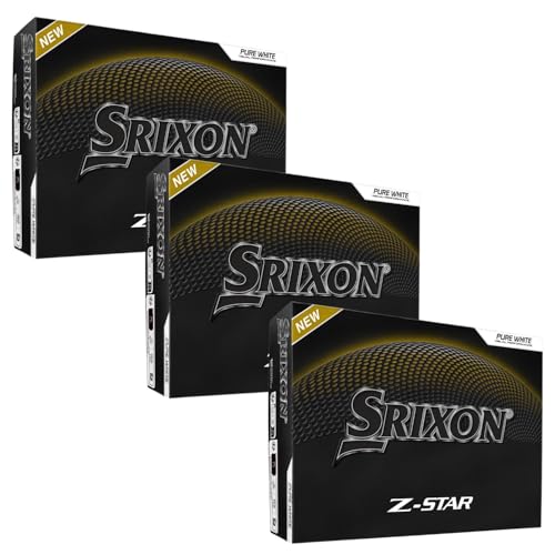 Srixon Z-Star 9 Golf Balls - 36 Pack, White, Soft Feel, Tour Performance