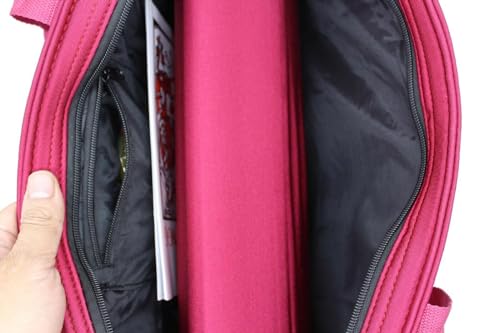 American Mahjong Game Set with 166 Tiles and Red Quilted Carrying Bag - Pinky Red Variation