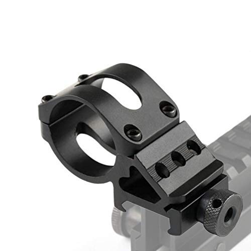 Ulightfire Tactical Offset Picatinny Rail Mount for Flashlight Ring Mount Scope Ring Mounts for 25.4mm Tube T2008