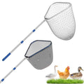 Chicken Catching Net Set with Stainless Steel Pole – 2 Handwoven Bird & Fish Nets