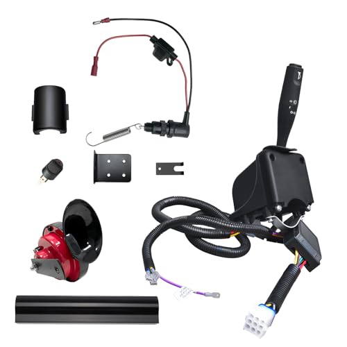 Golf Cart Turn Signal Kit for Club Car Precedent & Tempo 12V Wiring Harness with Horn & Brake Light Switch