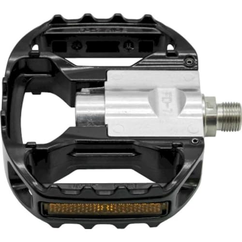 Mikashima FD-7 Wide Bicycle Pedal Black - Foldable Aluminum Alloy Cycling Pedal