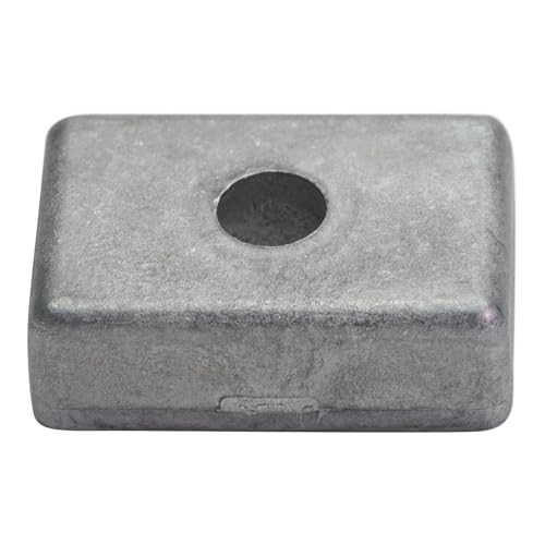 Marine Aluminum Anode for Mercury 4-9.9 HP Outboards - Square Replacement Part