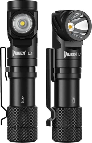 WUBEN L1-P9 Rechargeable Dual-Head 2000 Lumens Flashlight with Magnetic Base