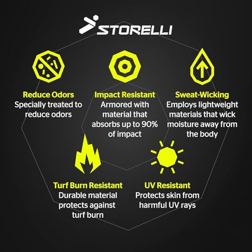 Storelli Unisex Impact Sliders Black S - Protective Soccer & Sports Undershorts