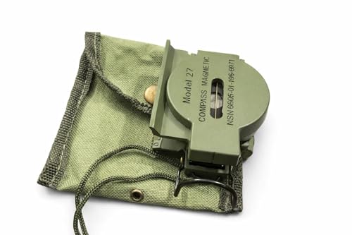 Waterproof Military-Grade Lensatic Compass for Hiking Camping Navigation