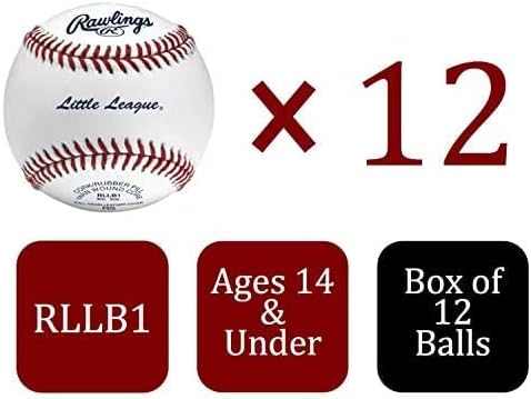 Rawlings Little League Baseballs - Competition Grade RLLB1 | Youth 14U | Multiple Count Options