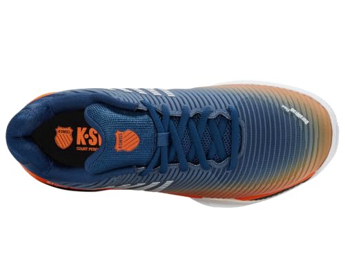 K-Swiss Men's Hypercourt Express 2 Tennis Shoes - Blue Opal/Black/White, Size 8