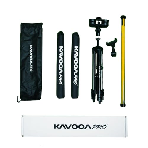 Golf Swing Trainer with Tripod & Phone Holder for Alignment Speed & Accuracy