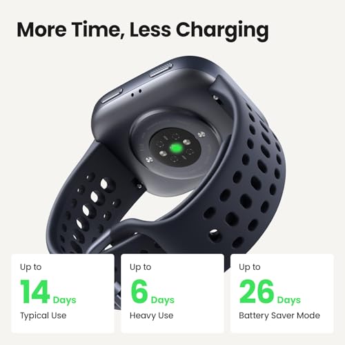Black Amazfit Bip 6 Smart Watch with 1.97" AMOLED GPS Fitness Tracker