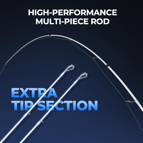 KastKing Centron Lite Travel Spinning Fishing Rod & Reel Combo 6'6" M- 2000 Reel, 4-Piece