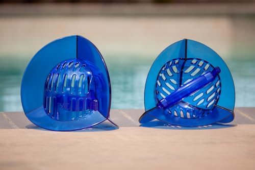 High Resistance Total Body Water Exercise Weights Set with Fins - Blue