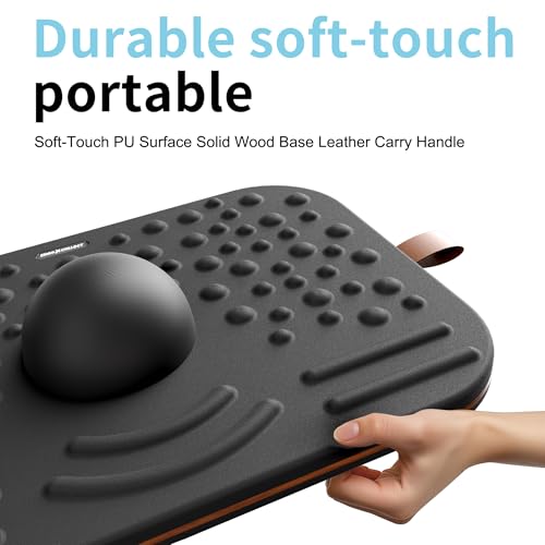 ERGO COLLECT 2-in-1 Standing Desk Balance Board & Foot Mat, Black