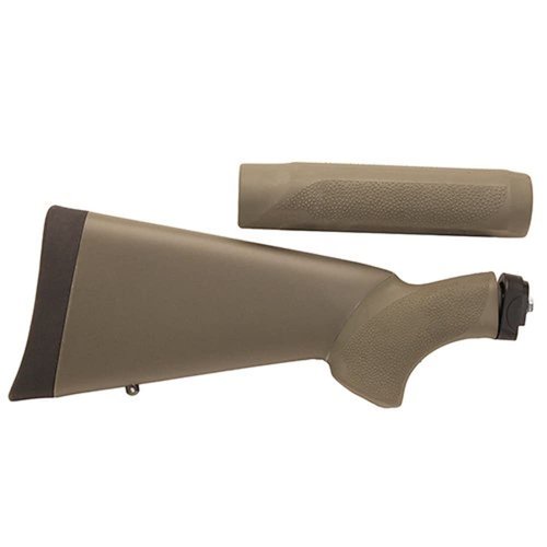 Hogue Remington 870 20 Gauge OverMolded Shotgun Stock Kit with Forend, OD Green - 08217
