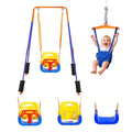 Toddler Swing and Jumper Set with Foldable A-Frame - Orange & Blue Variation