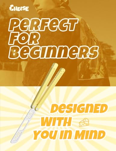Nabalis Yellow Butterfly Knife Trainer - 7075 Aluminum, Teflon-Coated, Public-Friendly Balisong