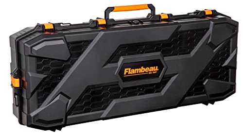 Hardside Bow Case for 43-Inch Bows - Black, Foamless Security System, Fits Flambeau Outdoors Formula