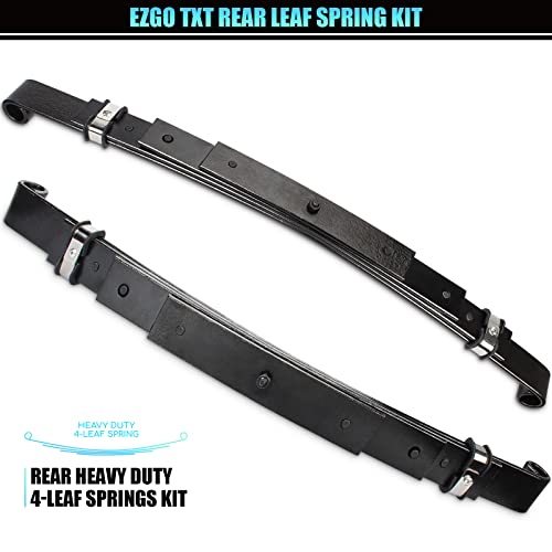 Geggkake Heavy Duty Rear Leaf Spring Bushings & Sleeves Kit for EZGO TXT Golf Cart