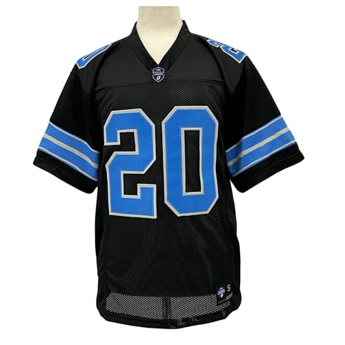Unisex Detroit Barry Sanders Jersey - Black, Custom Sewn, Size Large