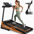 JAGJOG Foldable Black Treadmill with 15% Auto Incline, 8.8 MPH, 300 lb Capacity