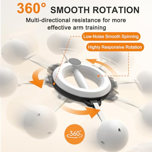 Infinity Hoop for Arms 360° Hand-Crank Arm Trainer - White