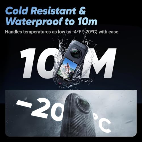 Insta360 X4 360 Action Camera Bundle - Waterproof 8K, 4K Wide-Angle, No Micro SD