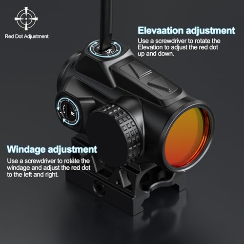 Feyachi Red Dot Sight for Rifle 2 MOA Shake Awake Black 25mm Scope