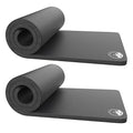 Wakeman Outdoors 2-Pack Black Foam Sleeping Pads 0.75-Inch Thick Waterproof Camping Mats