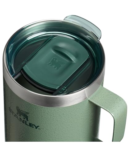 Stanley 24 oz Camp Mug - Hammertone Green, Double Wall Vacuum Insulated