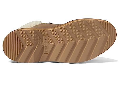 SOREL Hi-Line™ Hiker Cozy Leather Textile Shoes 6.5 Umber Tawny Buff