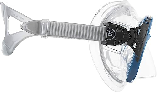 Cressi Big Eyes Evolution Crystal Diving Mask - Black/Blue, Wide Field of View