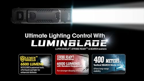 Nitecore EDC29 6500 Lumens Rechargeable Tactical Flashlight - Black