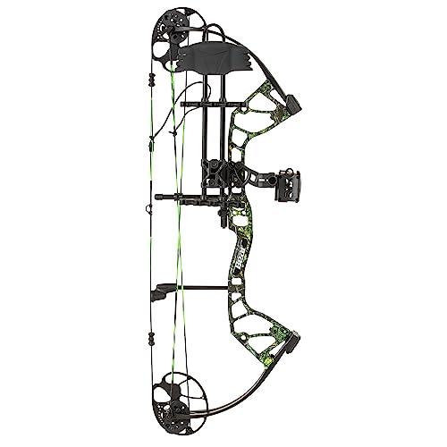 Bear Archery Royale Ready to Hunt Compound Bow - Right Hand Toxic, 12-27" Draw, 5-50 Lbs, 290 FPS