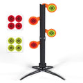 Aimax Outdoor AR500 Steel Dueling Tree Target Kit with 4 Paddles, Neon Orange