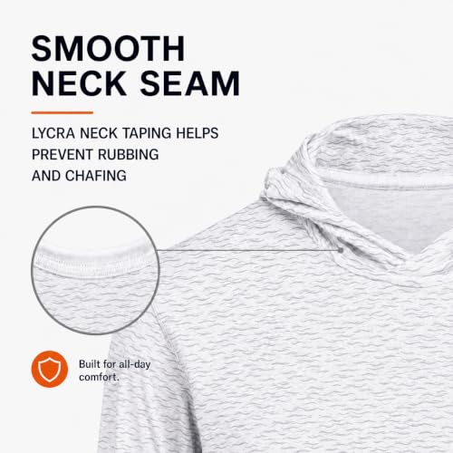 Simms Waterline Sun Hoody - Overcast Wave Print, Large