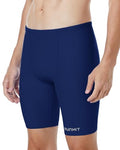 Men's Swim Jammers - Competitive Racing Swimwear Quick Dry UPF 50+ Navy Blue Medium