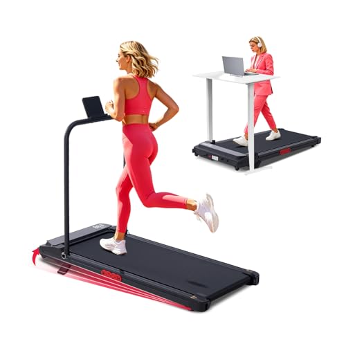 Potupus V300-DYV Portable Treadmill with Incline & Removable Handle for Home & Office