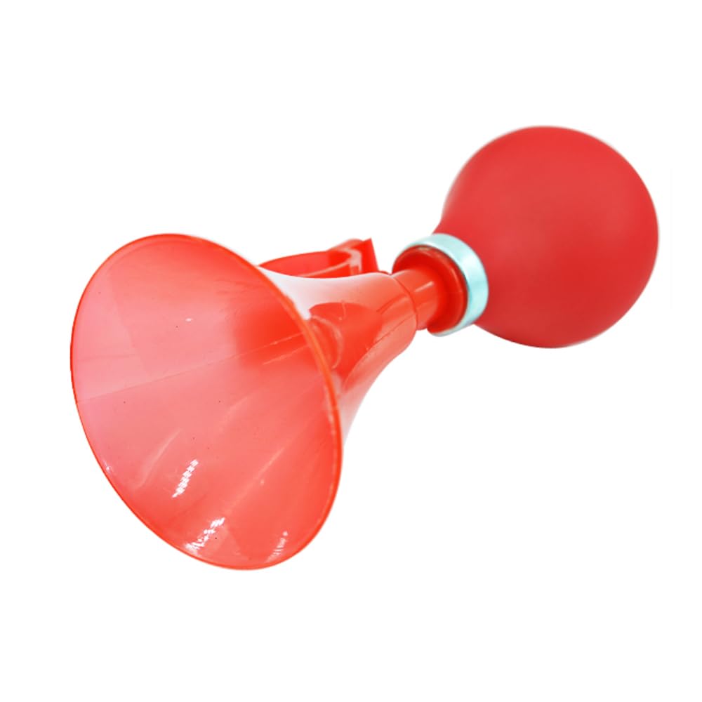 Yudesun Outdoor Sports Bike Parts 2 Pcs Kids Bike Horn Hooter Hand Held Children Bicycle Bell Squeeze Air Horn for Girls Or Boys, Red