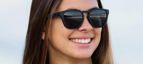 Tifosi Optics Smirk Sunglasses (Blackout, Smoke Polarized)