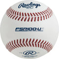White College Practice Baseballs - 1 Dozen Weather-Resistant Training Balls with Lifespan Boost - Rawlings